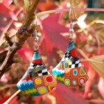 Boucles d'oreilles en argile polymère